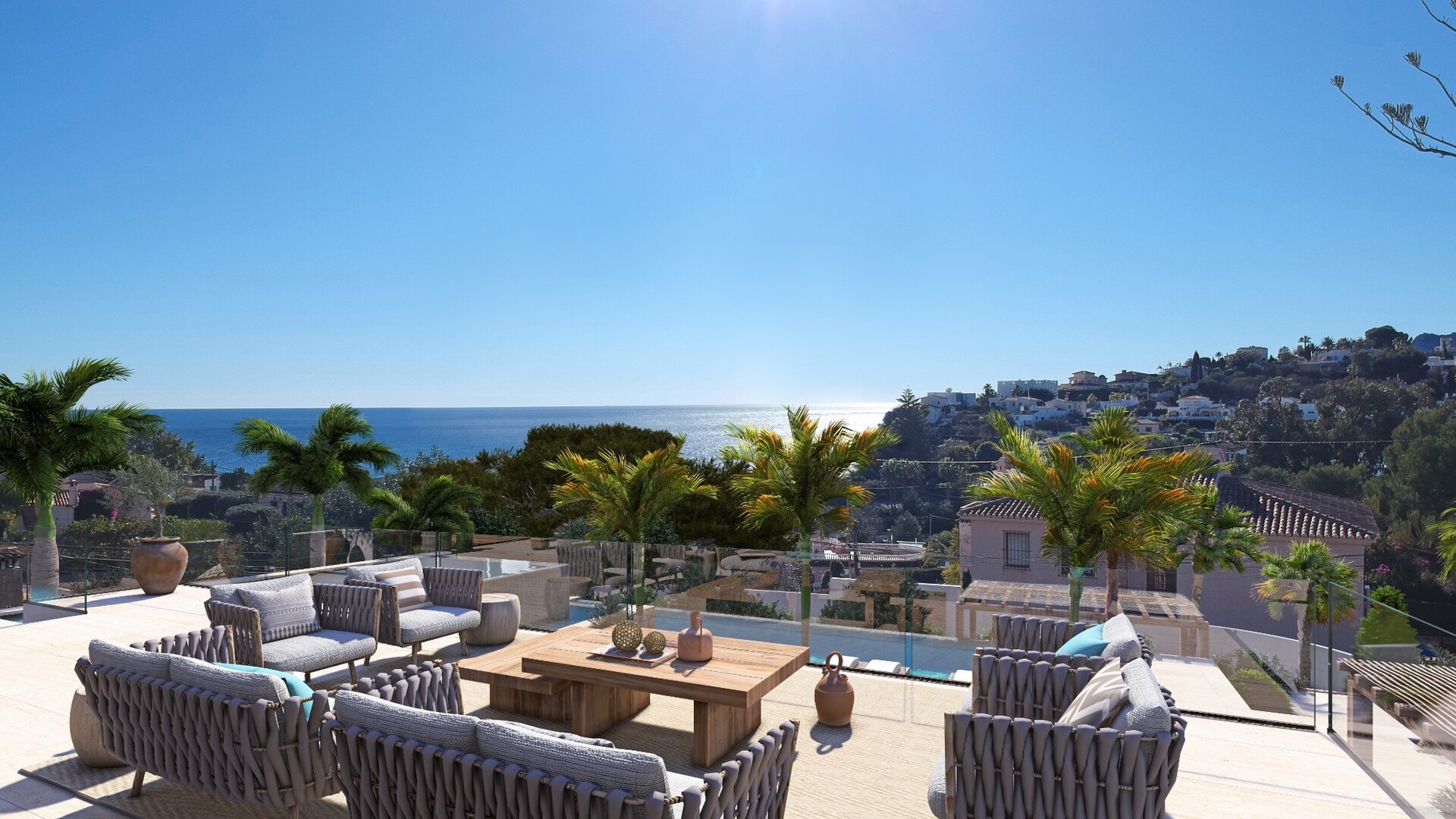 Luxe villa in Ibizastijl met zeezicht - Benissa